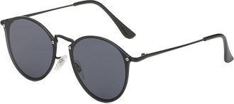 Generic Round Metal Mens and For Womens Sunglasses, Outdoor Vacation Beach Glasses (Color : E, Size : Medium)