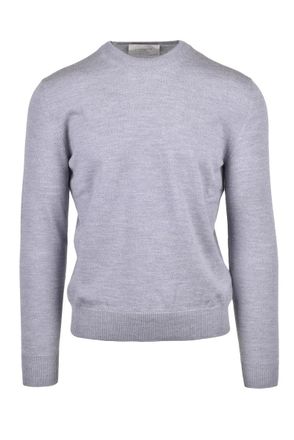 Ballantyne Wool Crew Neck Sweater - Grey