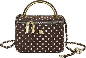 Generic Square Box Crossbody Bag with Adjustable Strap for Travel Work School (Coffee)