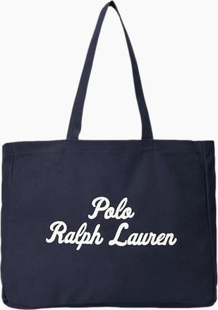 Polo Ralph Lauren Mens Polo Ralph Lauren Large Tote Bag 001 Newport Navy - Black/Black - Size: ONE size