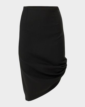 Carolina Herrera Knee Length Asymmetric Skirt
