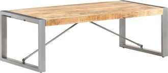 vidaXL Mesa De Centro Madera De Mango Rugosa 120x60x40 Cm Vidaxl