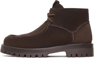 Cesare Gaspari Su&egrave;de Veterlaarsjes Mavi - Dames - Veterlaarzen - Bruin - 39 EU - Su&egrave;de - Schoenen