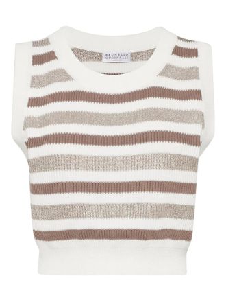 Brunello Cucinelli Katoenen gilet - Wit