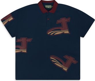 Denim Tears Blue 24 Polo T-Shirt