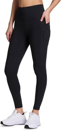 Avalanche Squat Proof Legging for Women, Buttery Soft Full Length Skinny Pant Legging for Hiking, Workouts, Zip Black, S