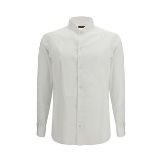 Tom Ford White Cotton Dress Mens Shirt