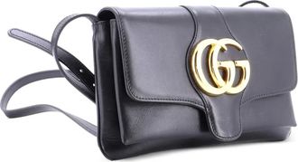 Gucci Arli kleine leren schoudertas - Zwart