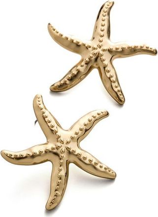 BaubleBar Swept Up Starfish Earrings in Gold at Nordstrom