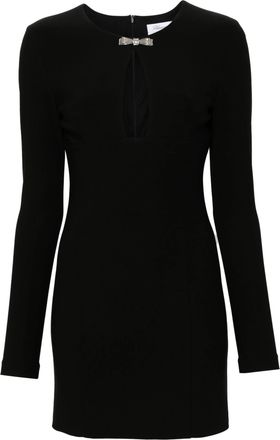 Blumarine Body-Hugging Black Jersey Mini Dress