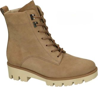 Gabor Schoenen, Dames, Beige, 40 EU, Leer, Enkellaars met veters
