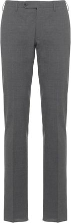 Incotex Wollen Straight Broek - Heren - Straight fit broeken - Grijs - 3XL - Wol - Broeken