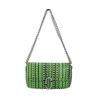Marc Jacobs Marc Jacobs Neon Green The Monogram Leather J Marc Mini Shoulder Bag Womens Crossbody