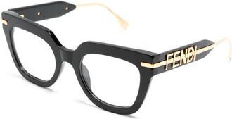 Fendi graphy Optisch Montuur - Dames - Brillen - Zwart - 50 MM - Accessoires