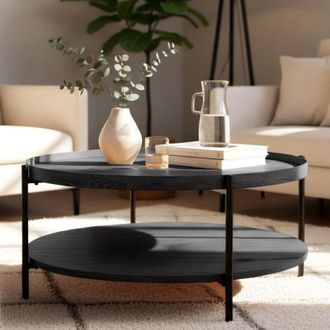 Clp Mesa De Centro Corbitan &Oslash; 80 Cm Gris