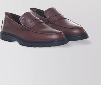 Tod's premium calfskin penny strap loafers
