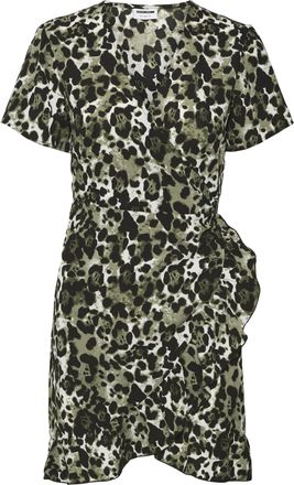 Noisy May Noisy may Womens Nmclara Bianca S/S Wrap Dress Noos, Kalamata, L
