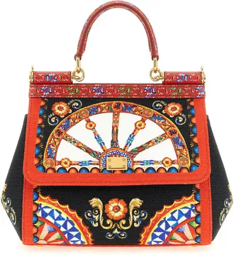 Dolce & Gabbana Multicolor Cotton Womens Handbag
