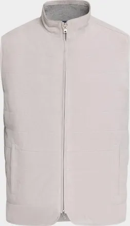 Peter Millar Men & apos;s Featherweight-Lined Suede Vest