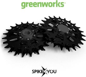 OEM Ruedas Para Robot Cortac&eacute;sped Greenworks Optimow M, 10, 15, Acero Inoxidable 3mm