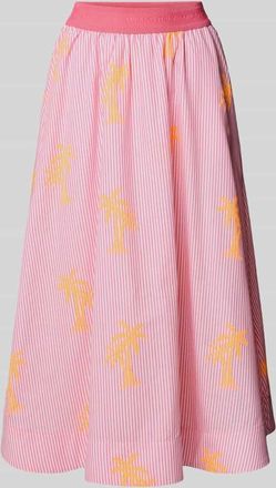 Milano Milano Italy Midirock mit floralem Allover-Print in Pink, Gr&ouml;&szlig;e 34