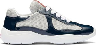 Prada Americas Cup sneakers - women - Leather/Polyamide/Rubber/Fabric - 36.5 - Blue