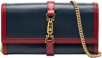 Gucci Pre-owned Gucci Bicolor Calfskin Jackie 1961 Wallet On Chain Ladies 6SYTAS3ZJN200YFZ