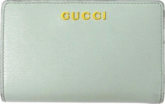Gucci Green Leather Wallet (Bi-Fold) (Pre-Owned)