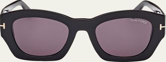 Tom Ford Guilliana Acetate Geometric Sunglasses