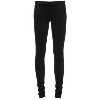 Stouls Carolyn Leren Legging - Dames - Leren Broeken - Zwart - M - Katoen - Broeken