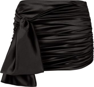 Dolce & Gabbana Black Knot-detail Mini Skirt