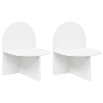vidaXL Mesita De Noche 2 Pcs 48 X 49 X 65 Cm Madera De Ingenier&iacute;a Vidaxl