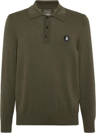 Billionaire Boys Club Polo Shirt Ls - Heren - Ronde hals truien - Groen - L - Katoen - Truien & Vesten
