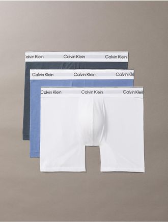 Calvin Klein Mens Icon Cotton Stretch 3-Pack Boxer Brief - Multi - XL