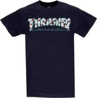Thrasher Zwarte Rozen Tee Heren T-shirt - Heren - T-shirts - Zwart - S - Katoen - Tops