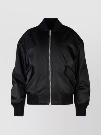 Off-white padded bomber jacket