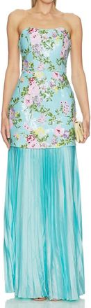 Elliatt Emmeline Strapless Gown In Mint