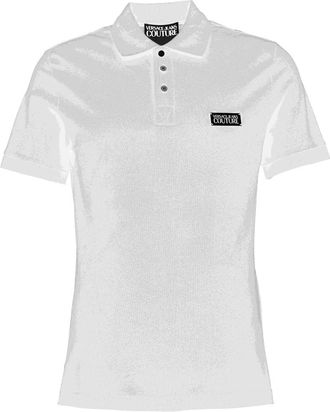 Versace Jeans Couture T-shirts en Polos - Heren - Polos - Wit - XS - Tops