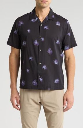 Travis Mathew Casino Holiday Camp Shirt in Black at Nordstrom Rack, Size Medium