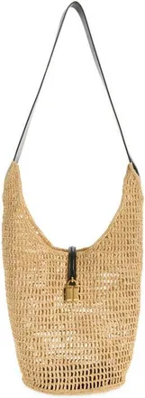 DeMellier The Siena Raffia Crossbody Bag in Natural/black at Nordstrom