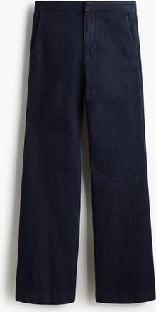 H&M Flared High Jeans in Dark Denim Blue at Nordstrom, Size 14