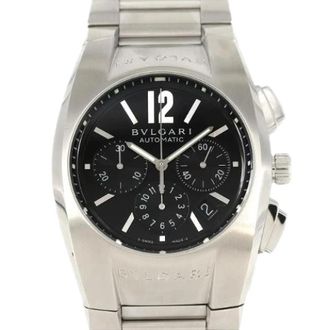 Bulgari Pre-owned Ergon Chronograph Automatic Watch - Dames - Vintage Horloges - Zwart - ONE Size - Vintage
