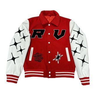 RETROVERT Rebirth Varsity Jacket in Red at Nordstrom, Size Xx-Large