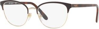 Vogue Eyewear 52mm Oval optical glasses in Brown at Nordstrom