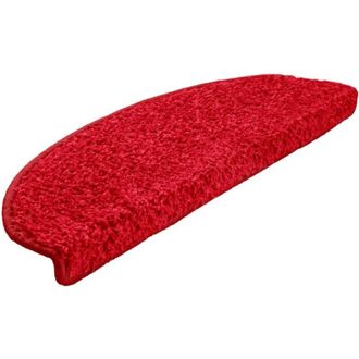 vidaXL Stair Mats 10 pcs 65x21x4 cm Red Half Round Large Vidaxl