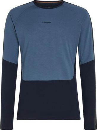 Icebreaker Merino 200 Oasis+ L/S Crewe Merinounterw&auml;sche f&uuml;r Herren | blau