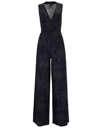 Lords of Harlech Paisley Explosion Womens Tailored Jumpsuit in Paisley Explosion Black at Nordstrom, Size 10