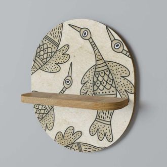 OEM Almendra P&aacute;jaro Cantor Estante Ovalado