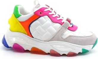 Kurt Geiger Lettie Eagle Sneaker - Dames - Sneakers - Veelkleurig - 40 EU - Leer - Schoenen