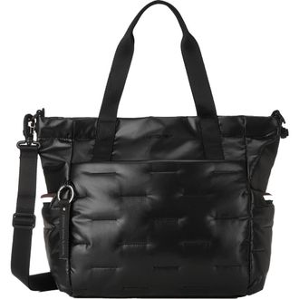 Hedgren Puffer Water Repellent Tote in Black at Nordstrom